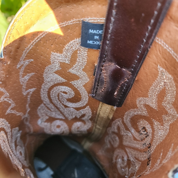 Women's Double H Western Cowgirl boots leather boots size 8.5 cowboy boots - Picture 7 of 15